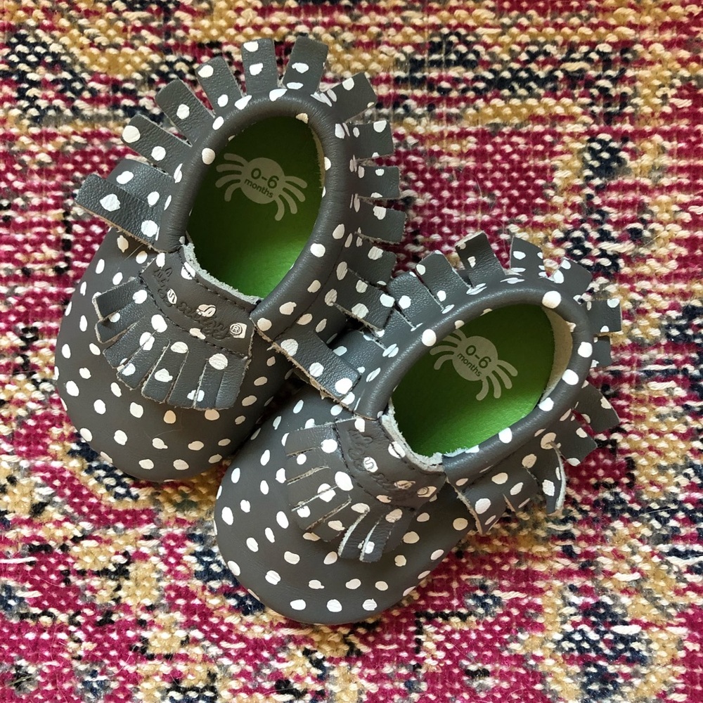 Baby Girl Leather Moccasins